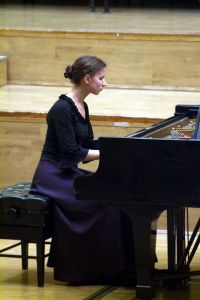 Alicja Tarczykowska and Anna Maria Filipczuk   during the concert in Philharmonic Concert Hall in Wroclaw 27 Aug. 2006
